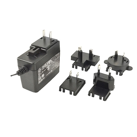 B+B Smartworx Power Supply, 12 Vdc 18 Watt, 2.1 X 9.5 Mm, International Ac Input SMI18-12-V-P230-C1